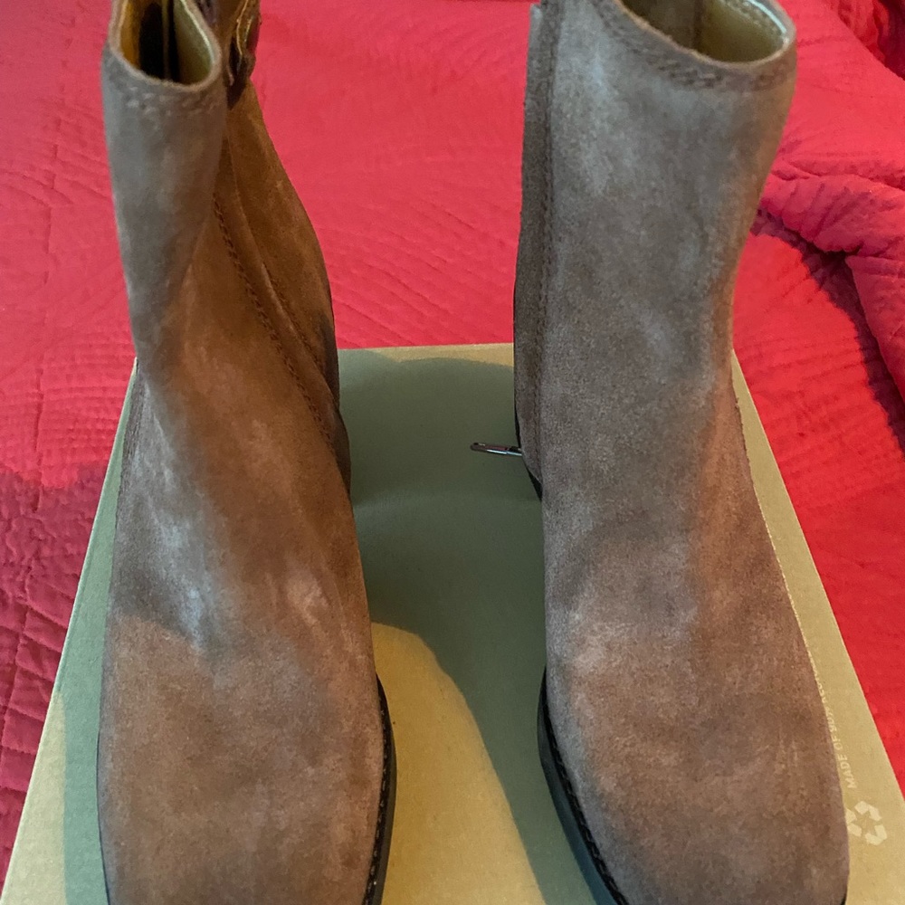 Brown “Zodiac” Suede Boots.
